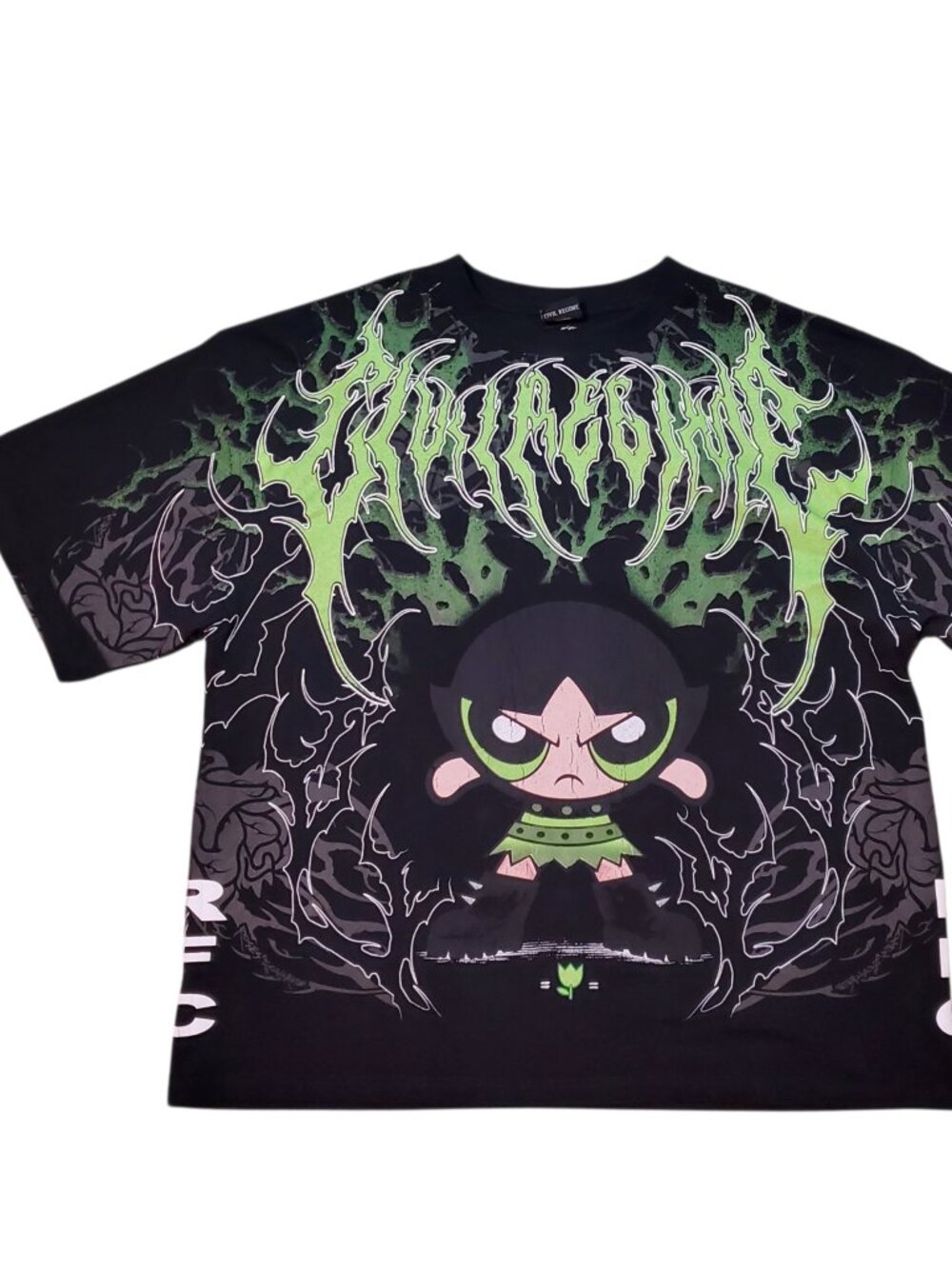 Civil Regime Powerpuff Girls Buttercup Green Graphic Tee - XXL